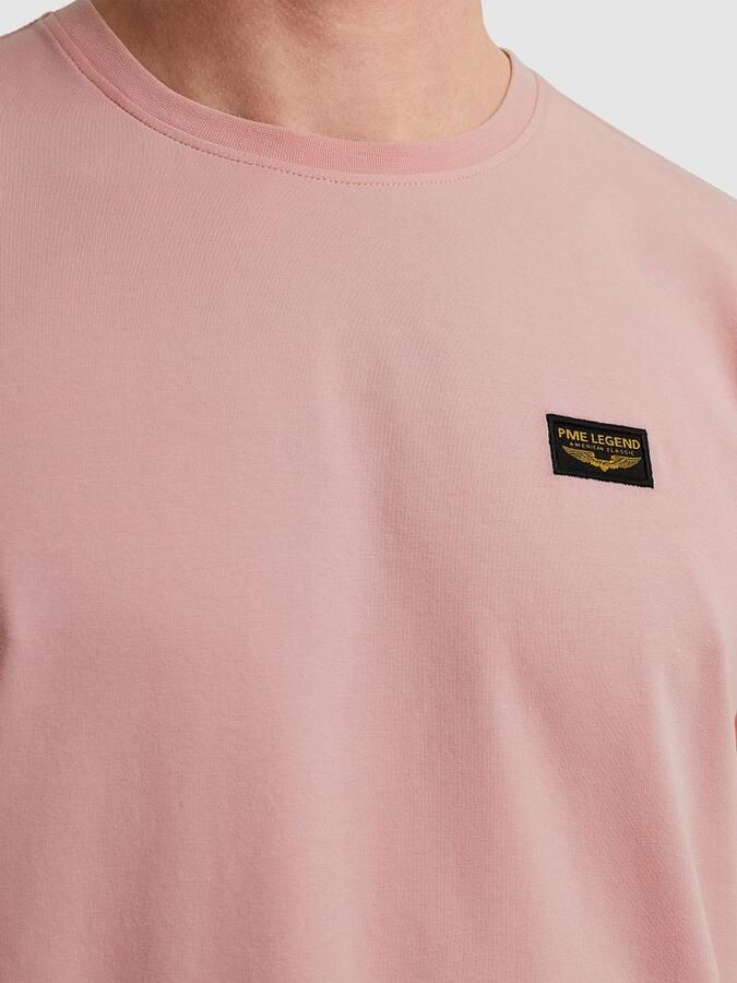PME LEGEND Heren Polo's & T-shirts Short Sleeve R-neck Guyver Tee Roze - Foto 4
