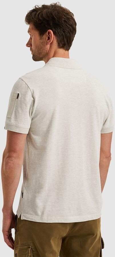 PME Legend Half-Zip Poloshirt Piqué Interlock Ecru - Foto 5