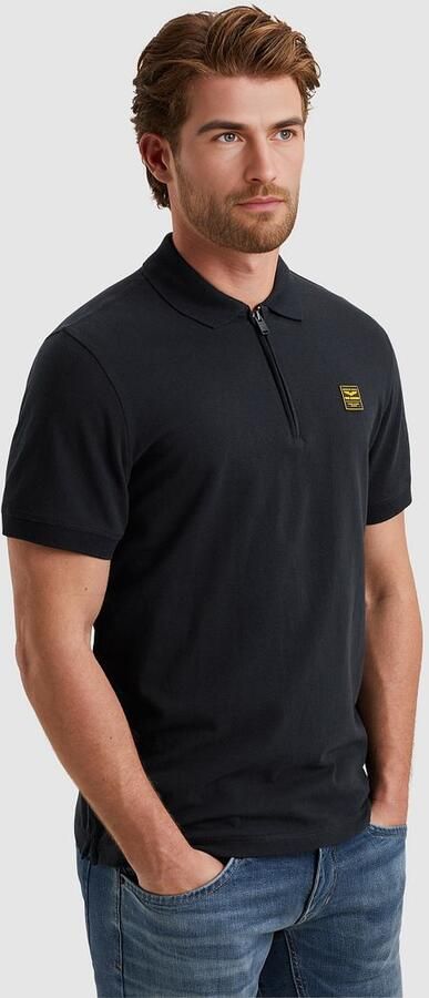 PME Legend Half-Zip Poloshirt Piqué Interlock Navy - Foto 5
