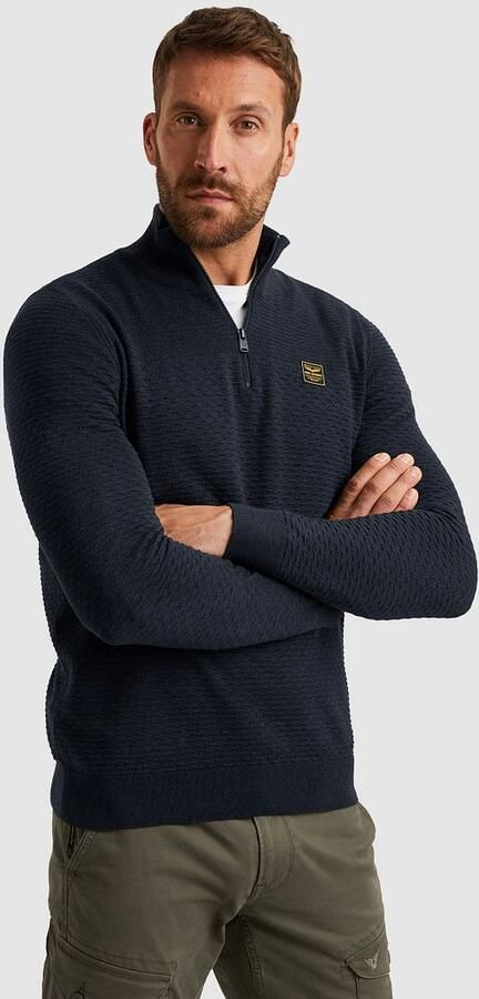PME LEGEND Heren Truien & Vesten Cotton Mouline Donkerblauw - Foto 8