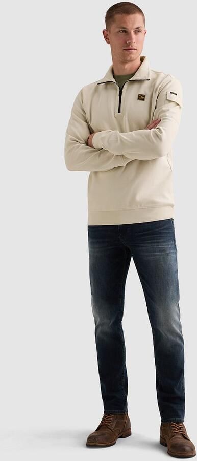 PME LEGEND Sweatshirt met halve rits en badge - Foto 6