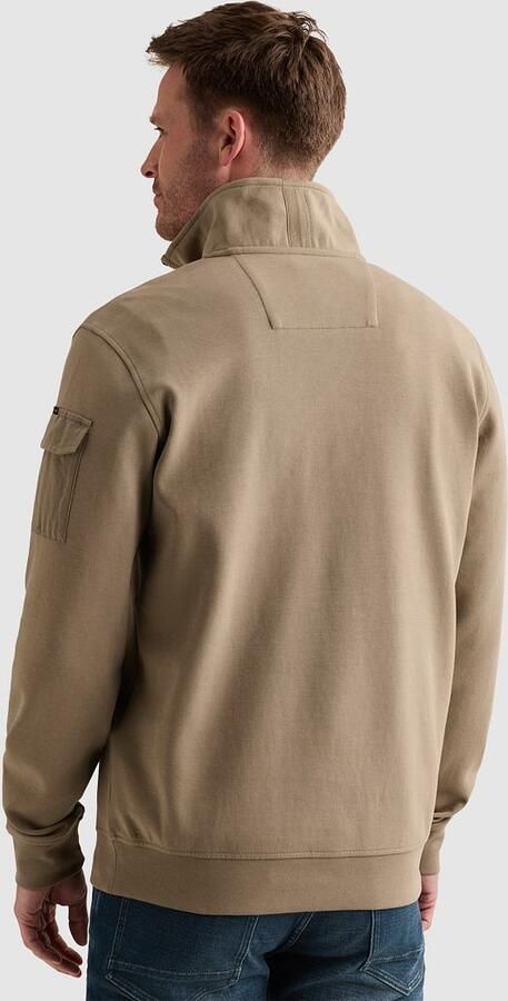 PME LEGEND Sweatshirt met halve rits en badge - Foto 4