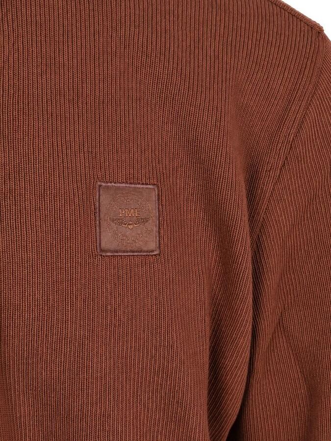 PME LEGEND Heren Truien & Vesten Half Zip Collar Flat Bruin - Foto 11