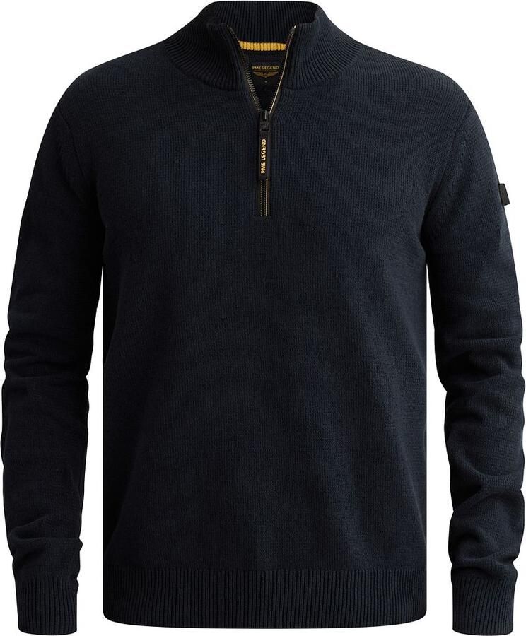 PME Legend Half Zip Trui Chenille Navy - Foto 1