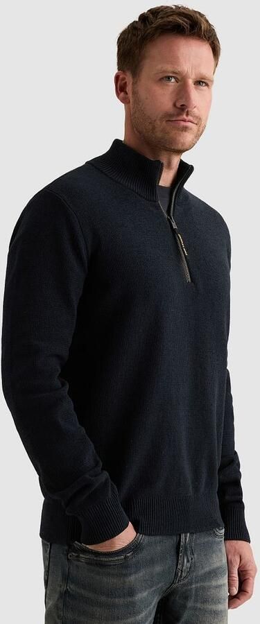 PME Legend Half Zip Trui Chenille Navy - Foto 5