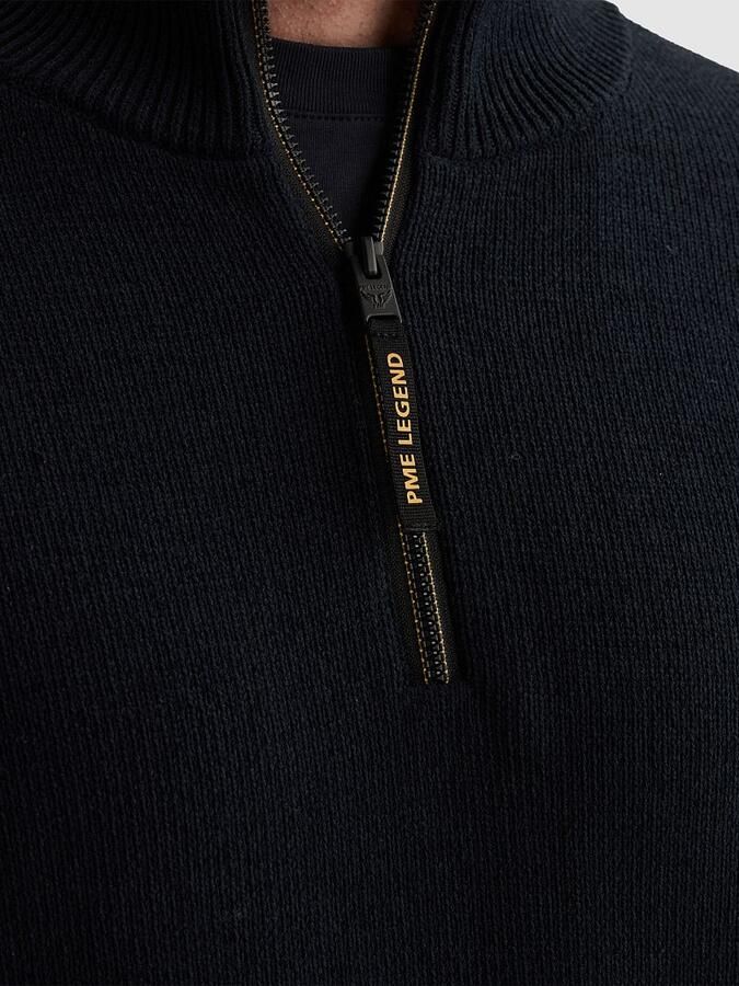 PME Legend Half Zip Trui Chenille Navy - Foto 3