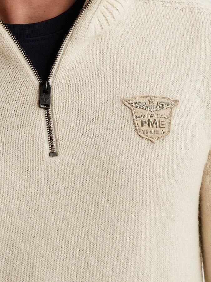 PME Legend Half Zip Trui Ecru - Foto 3
