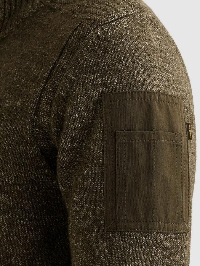 PME Legend Half Zip Trui Grijs Groen - Foto 3