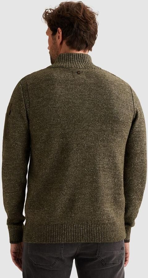 PME Legend Half Zip Trui Grijs Groen - Foto 4
