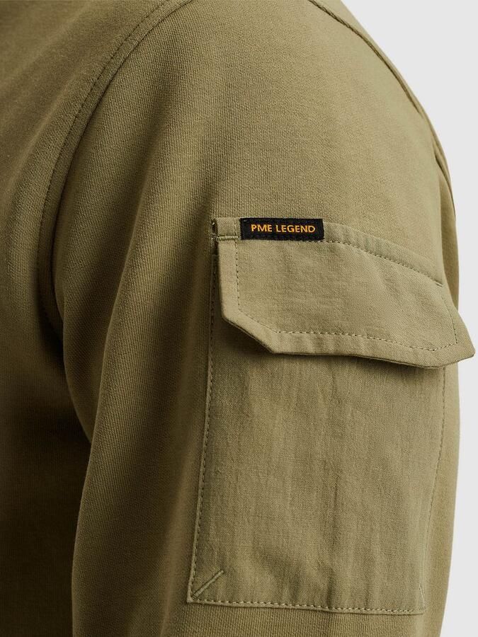 PME Legend Sweatshirt met schipperskraag en labeldetail - Foto 10
