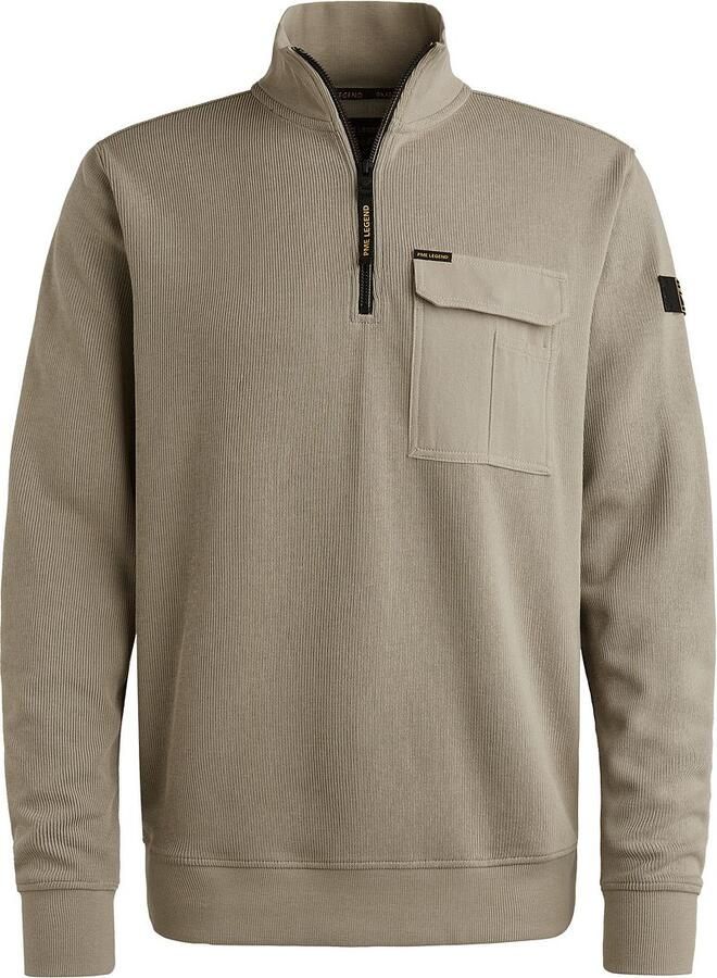 PME Legend trui met ingebreid patroon beige - Foto 3