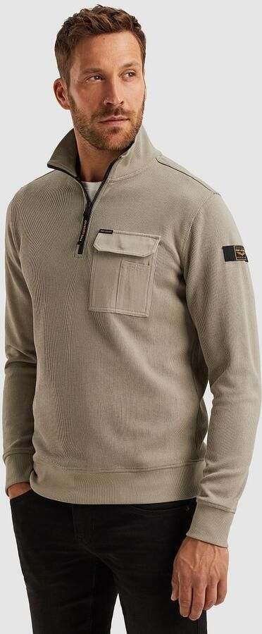 PME Legend trui met ingebreid patroon beige - Foto 8