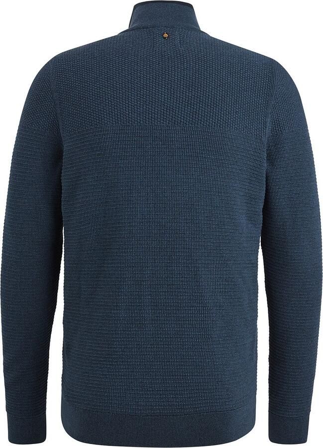 PME LEGEND Heren Truien & Vesten Half Zip Collar Cotton Mouline Donkerblauw - Foto 6