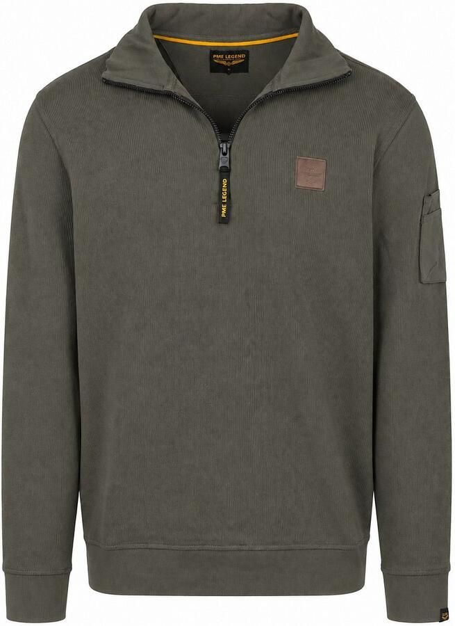 PME LEGEND Heren Truien & Vesten Half Zip Collar Flat Donkergrijs - Foto 8