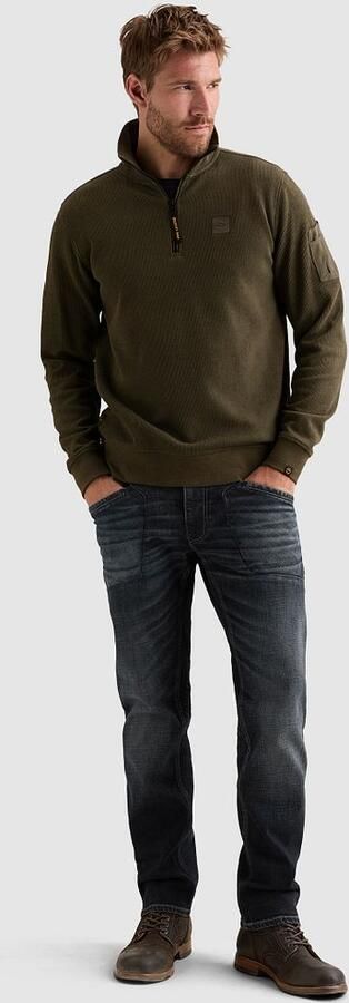 PME LEGEND Heren Truien & Vesten Half Zip Collar Flat Donkergrijs - Foto 12