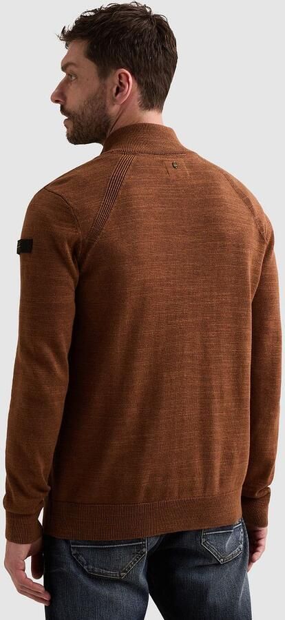PME Legend katoenen regular fit gebreide gemêleerde trui arabian spice - Foto 7