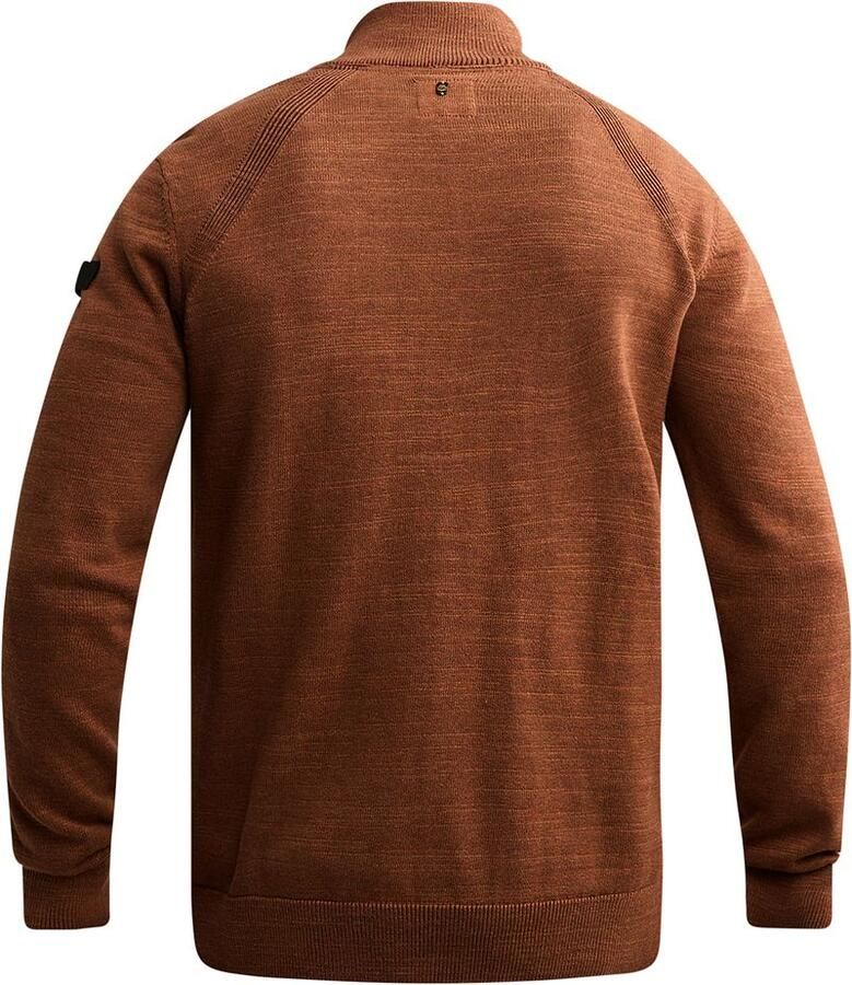 PME Legend katoenen regular fit gebreide gemêleerde trui arabian spice - Foto 5