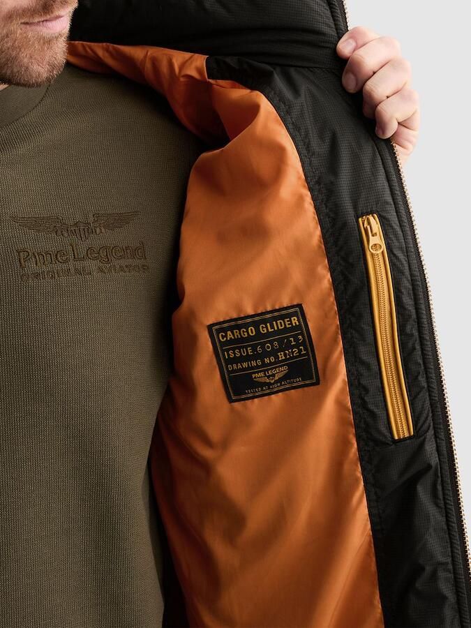 PME LEGEND Heren Jassen Flight Jacket Cargo Glider Brightster Zwart - Foto 10
