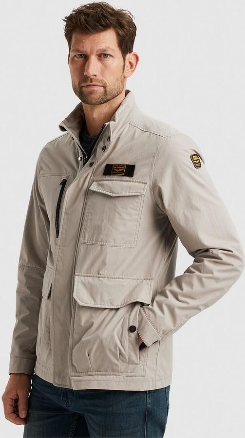 PME LEGEND Heren Jassen Semi Long Jacket Futurer Mech Cotton Beige - Foto 3