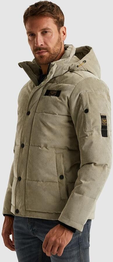 PME Legend corduroy gewatteerde jas beige - Foto 10