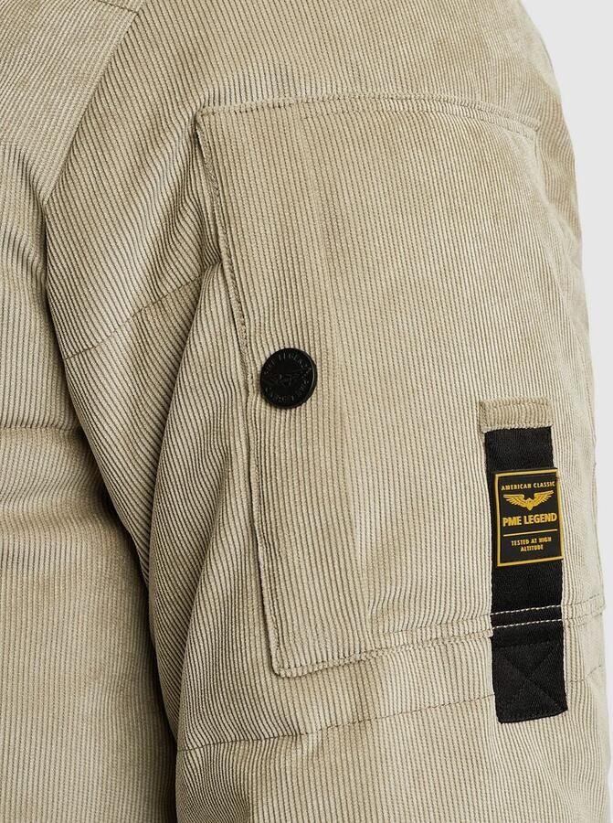 PME Legend corduroy gewatteerde jas beige - Foto 9