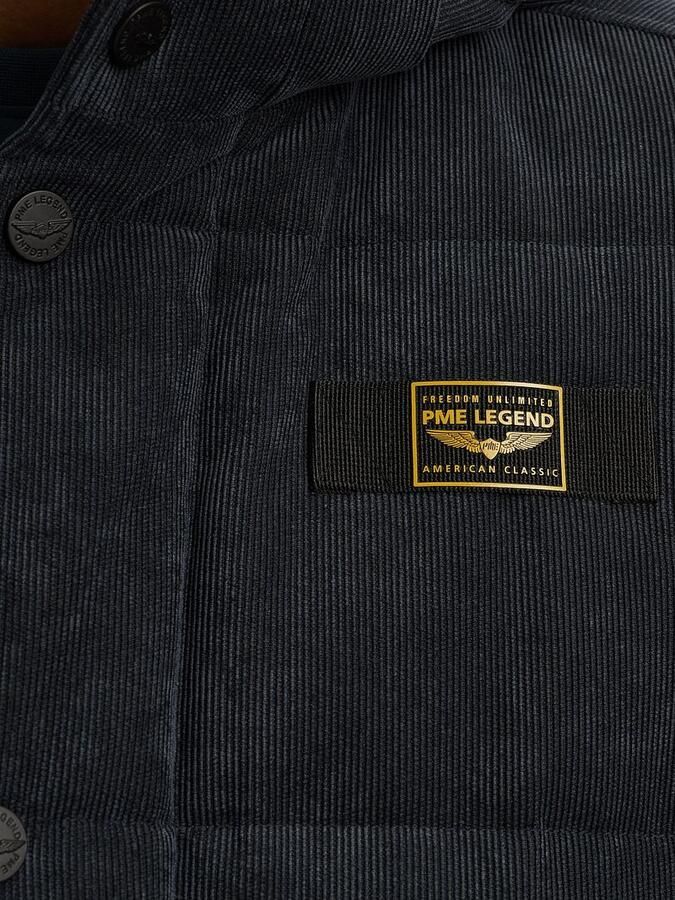 PME Legend Gewatteerd jack van corduroy met labeldetail - Foto 5