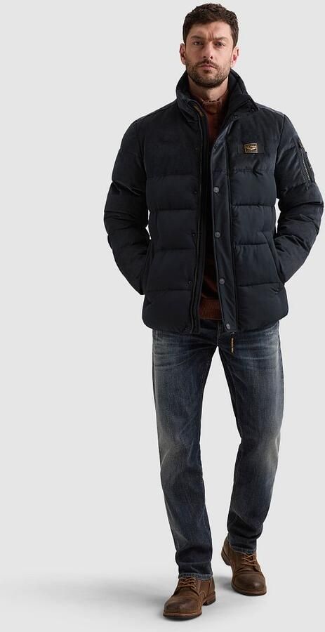 PME Legend GOBBLER MIX corduroy gewatteerde winterjas donkerblauw - Foto 7