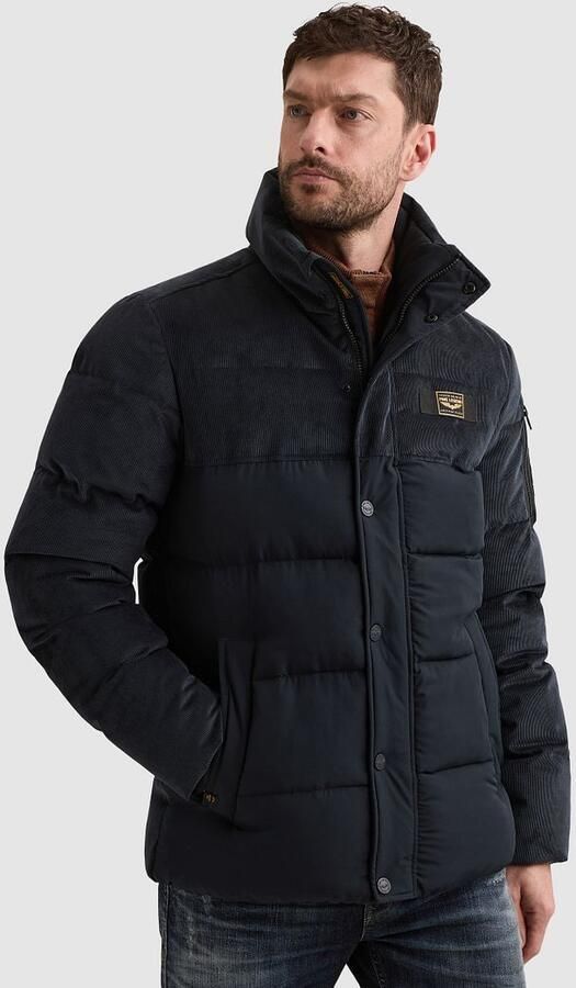 PME Legend GOBBLER MIX corduroy gewatteerde winterjas donkerblauw - Foto 6