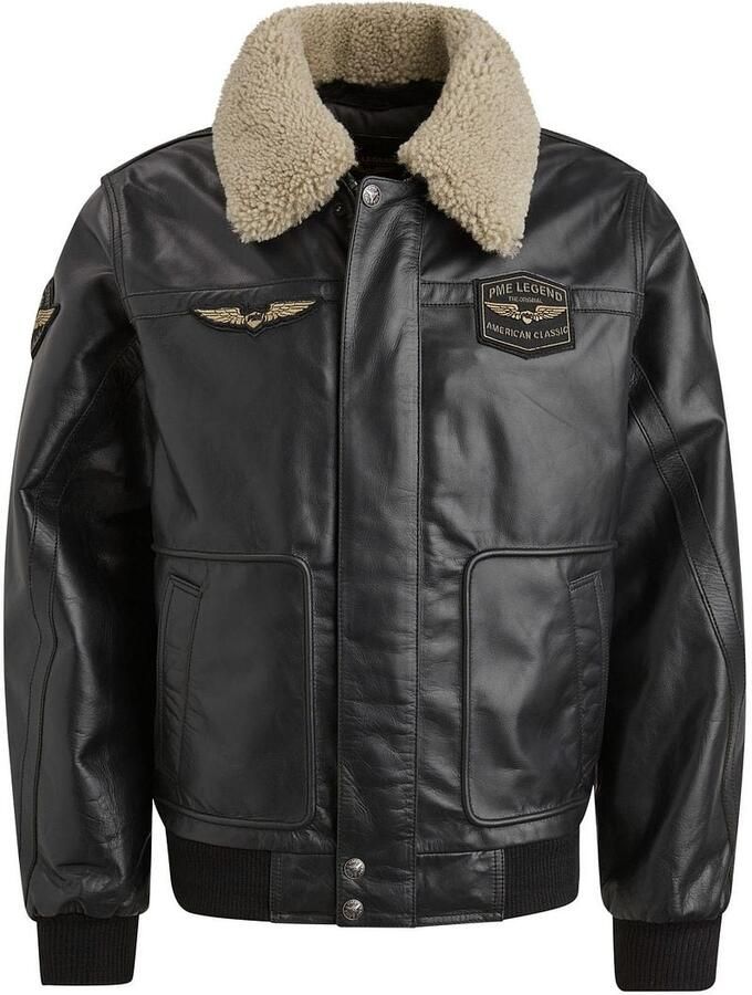 PME Legend leren jas HUDSON antraciet - Foto 5