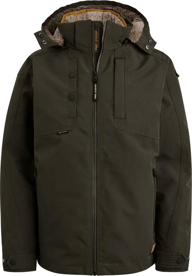 PME LEGEND Heren Jassen Semi Long Jacket Snowpack Trail Ripstop Groen - Foto 5