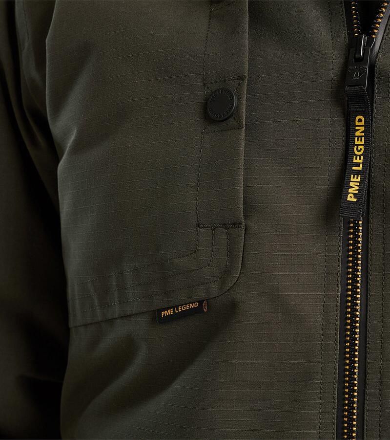 PME LEGEND Heren Jassen Semi Long Jacket Snowpack Trail Ripstop Groen - Foto 2