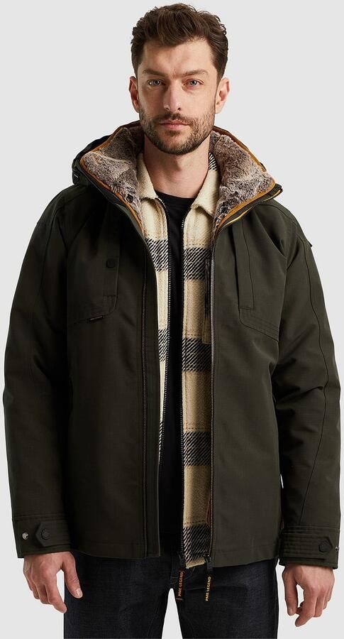 PME LEGEND Heren Jassen Semi Long Jacket Snowpack Trail Ripstop Groen - Foto 4