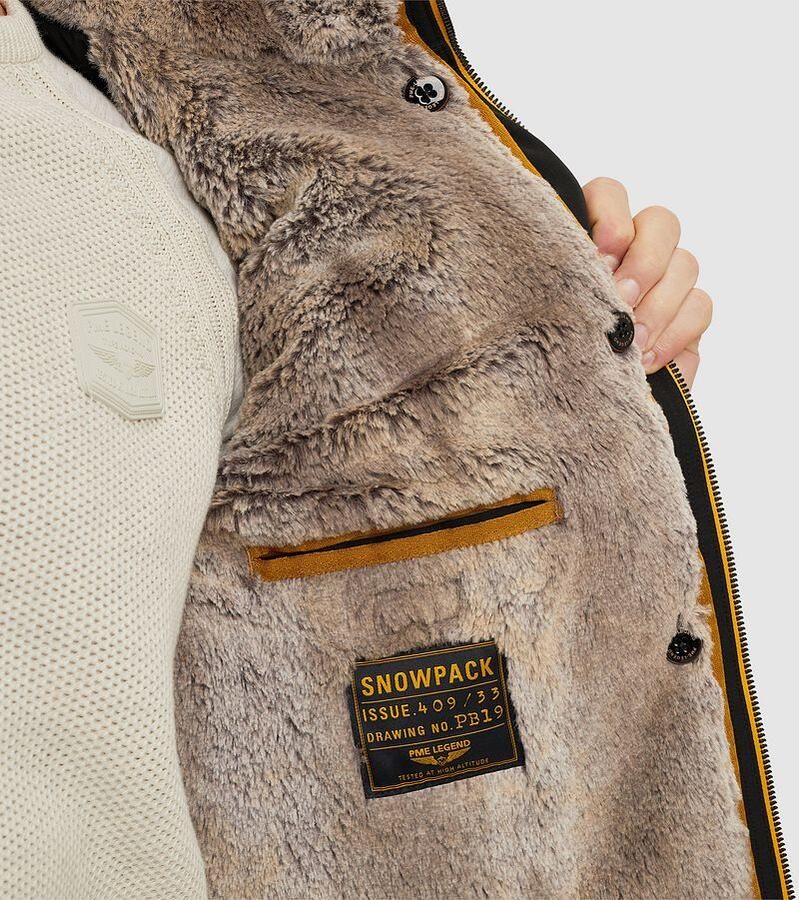 PME LEGEND Heren Jassen Semi Long Jacket Snowpack Trail Ripstop Zwart - Foto 2