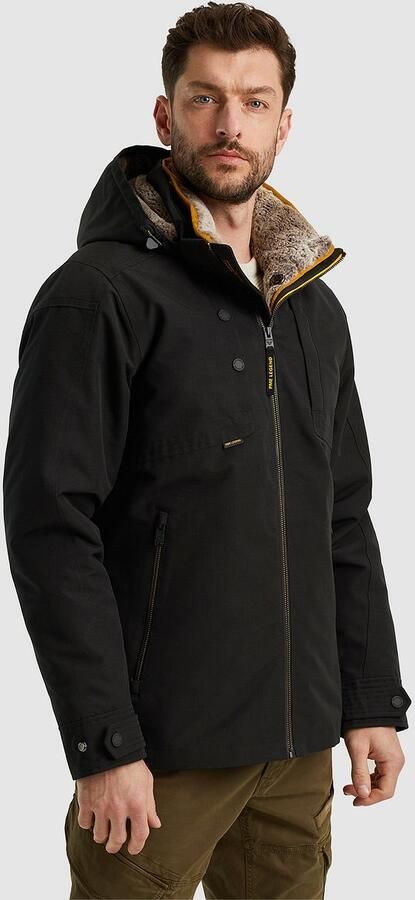 PME LEGEND Heren Jassen Semi Long Jacket Snowpack Trail Ripstop Zwart - Foto 4