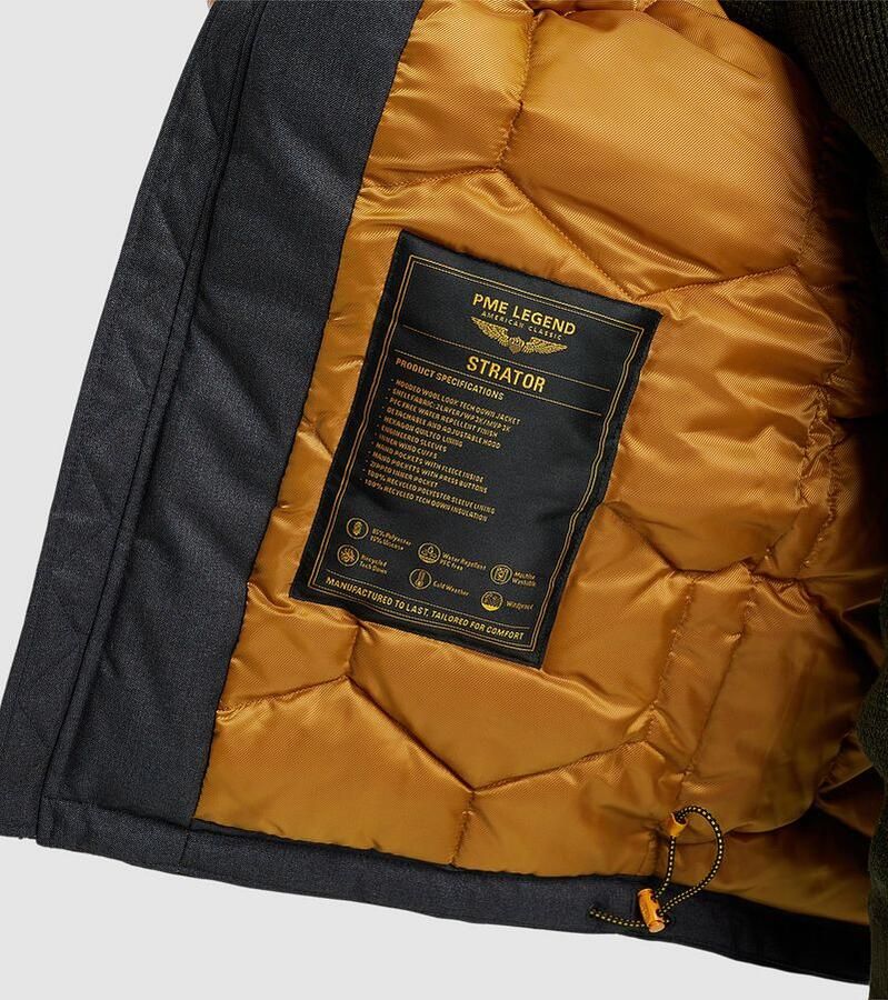 PME LEGEND Heren Jassen Semi Long Jacket Strator Melange Twill Grijs - Foto 2