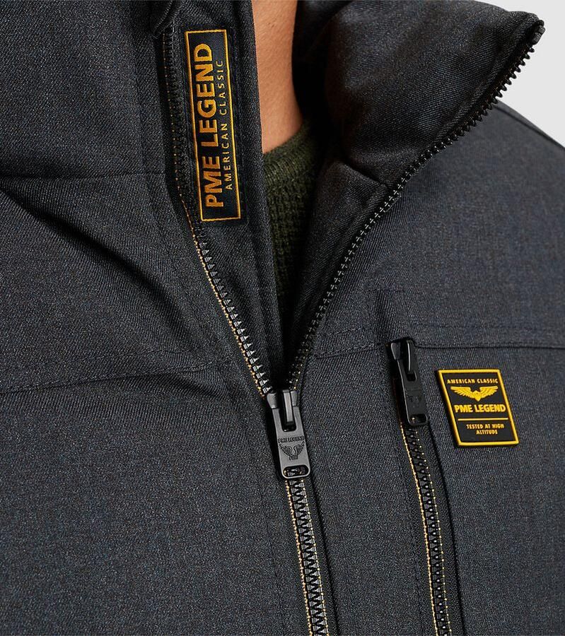 PME LEGEND Heren Jassen Semi Long Jacket Strator Melange Twill Grijs - Foto 3