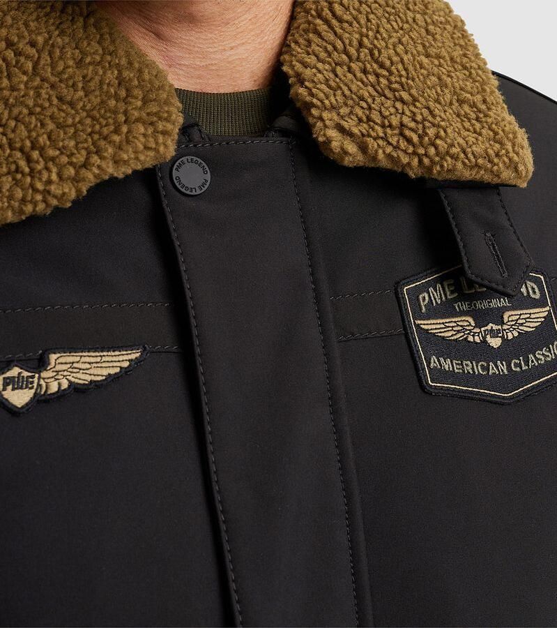 PME Legend softshell jas WINGFORCE met logo en patches zwart - Foto 2