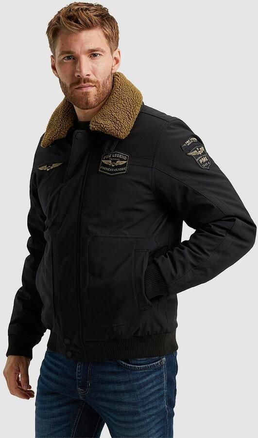 PME Legend softshell jas WINGFORCE met logo en patches zwart - Foto 2