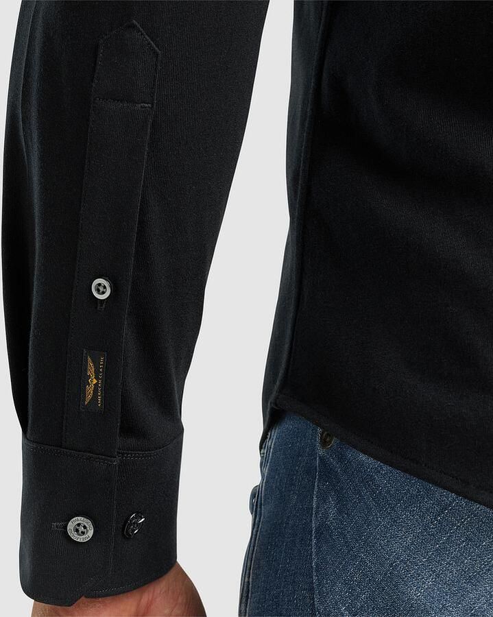 PME Legend Satin Jersey Lange Mouw Shirt Black Heren - Foto 3
