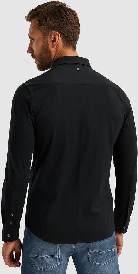 PME Legend Satin Jersey Lange Mouw Shirt Black Heren - Foto 5