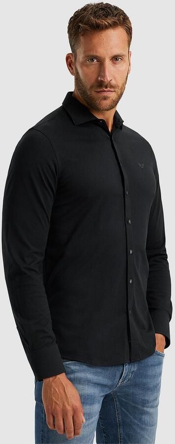 PME Legend Satin Jersey Lange Mouw Shirt Black Heren - Foto 6