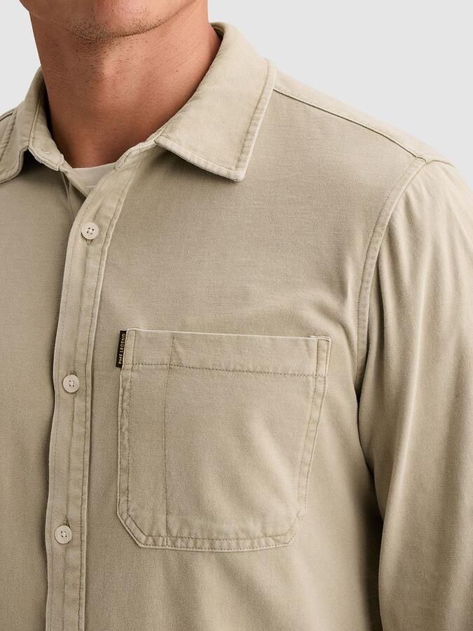 PME LEGEND Overhemd met garment-dye wassing en borstzak - Foto 3