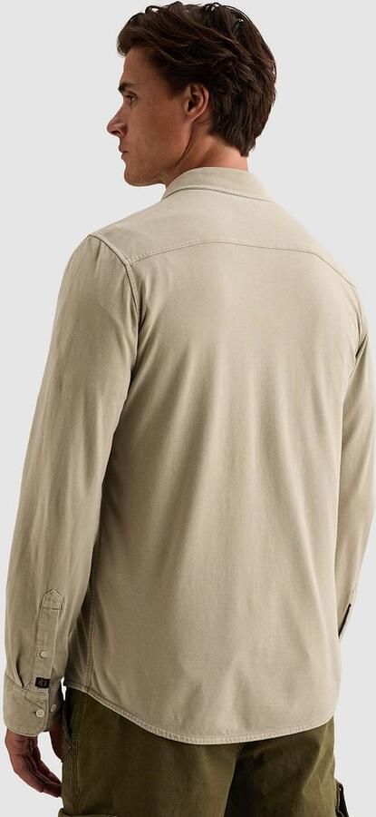PME LEGEND Overhemd met garment-dye wassing en borstzak - Foto 5