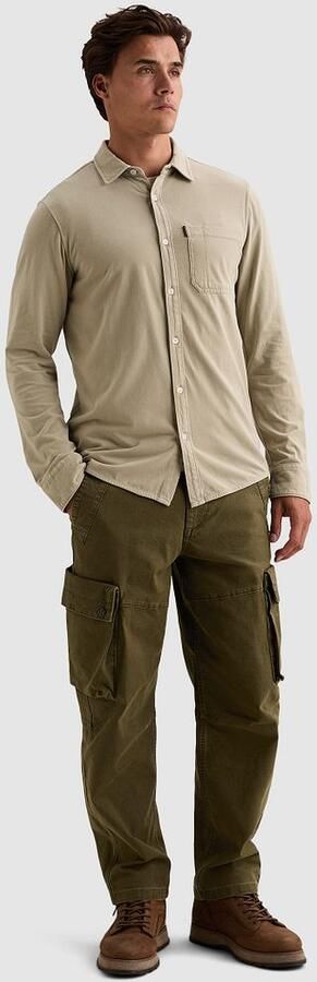 PME LEGEND Overhemd met garment-dye wassing en borstzak - Foto 6
