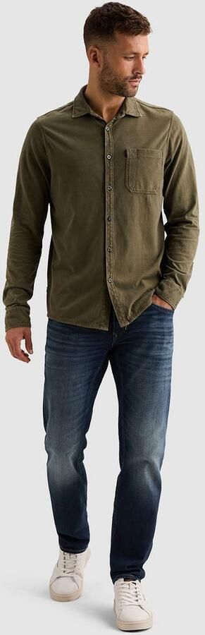 PME LEGEND Overhemd met garment-dye wassing en borstzak - Foto 6