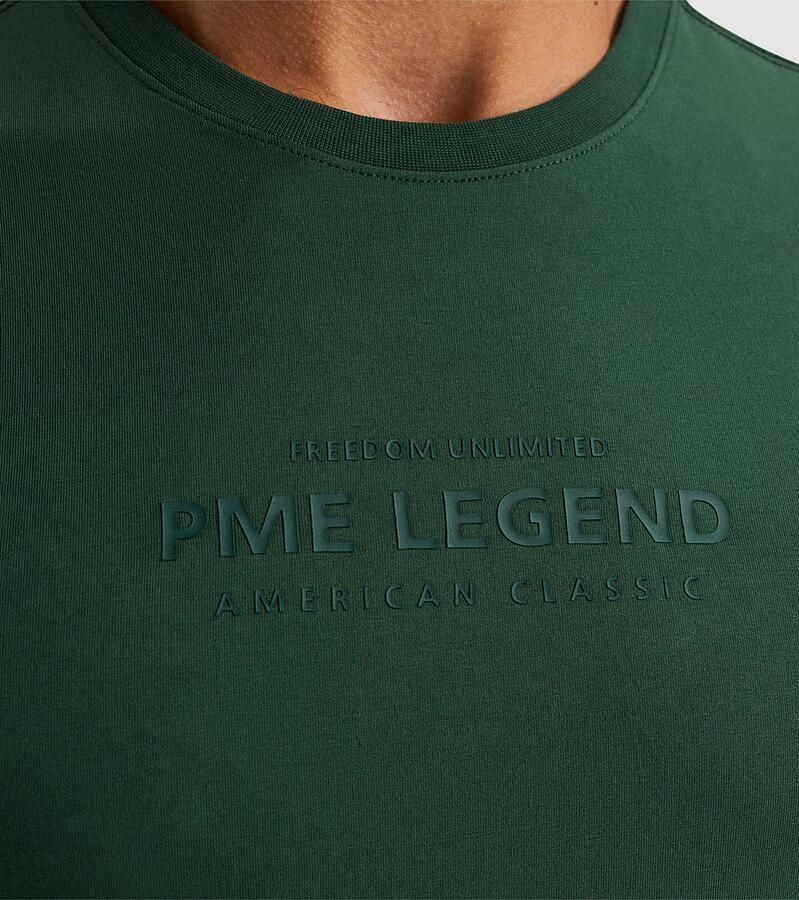 PME LEGEND Heren Polo's & T-shirts Short Sleeve R-neck Cotton Elastane Jersey Groen