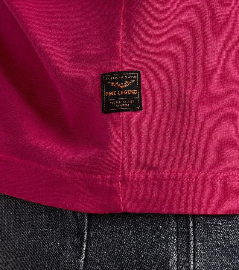 PME Legend regular fit T-shirt met printopdruk roze - Foto 3