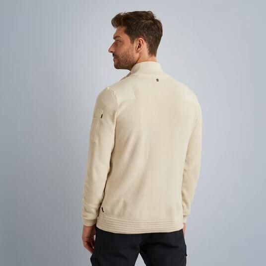 PME Legend Halve rits kraag katoenen gebreid Gray Heren - Foto 4