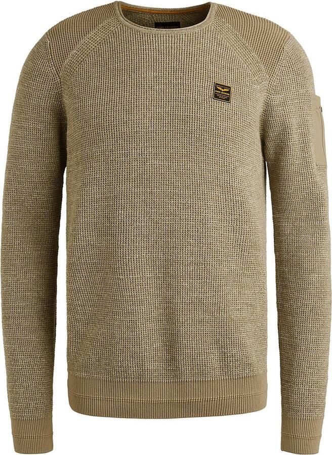 PME Legend Knitted Trui Melange Beige