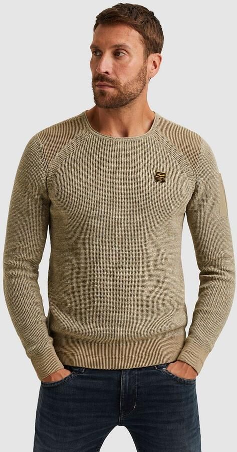 PME Legend Knitted Trui Melange Beige - Foto 5